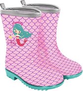 Perletti Regenlaarzen Mermaid Meisjes Pvc Roze Maat 28/29