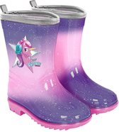 Perletti Regenlaarzen Unicorn Meisjes Pvc Roze/paars Mt 26/27