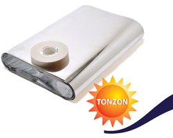 Tonzon Radiatorfolie 50cm x 5m - Incusief 15m Warmtebestendig Dubbelzijdig Tape - Tot 80% Besparing - Achterop De Radiator Aanbrengen