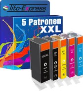 PlatinumSerie 5x cartridge alternatief voor Canon PGI-550 CLI-551