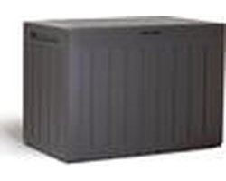Baul de Jardin 190 liter Prospeplast Lookox plastic in donkere oker 78 x 43.3 x 55 cm