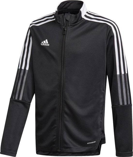 Adidas - Tiro 21 Track Jacket Youth - Kids Trainingsjack - Zwart