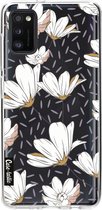 Casetastic Samsung Galaxy A41 (2020) Hoesje - Softcover Hoesje met Design - Sprinkle Leaves and Flowers Print