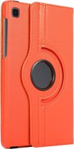 Case2go - Tablet hoes geschikt voor Samsung Galaxy Tab A7 Lite - Draaibare Book Case Cover - 8.7 inch - Oranje