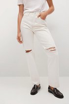 Mango Jeans Relaxed Jeans Met Decoratieve Scheuren 17011511 05 Dames Maat - W40