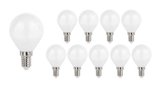 Spectrum - Voordeelpak 10 stuks - E14 LED lampen - Type G45 - 6W vervangt 50W - 4000K - helder wit licht