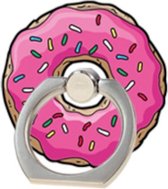 I-total Telefoonbuttons Donut 5 Cm Staal Roze