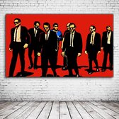 Pop Art Reservoir Dogs Canvas - 100 x 70 cm - Canvasprint - Op dennenhouten kader - Geprint Schilderij - Popart Wanddecoratie