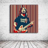 Pop Art Dave Grohl Canvas - 100 x 100 cm - Canvasprint - Op dennenhouten kader - Geprint Schilderij - Popart Wanddecoratie