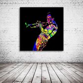 Miles Davies Art Poster - 90 x 90 cm Fotopapier Mat 180 gr - Popart Wanddecoratie