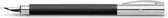 Faber-Castell vulpen - Ambition - zwart geborsteld edelhars - EF - FC-148142