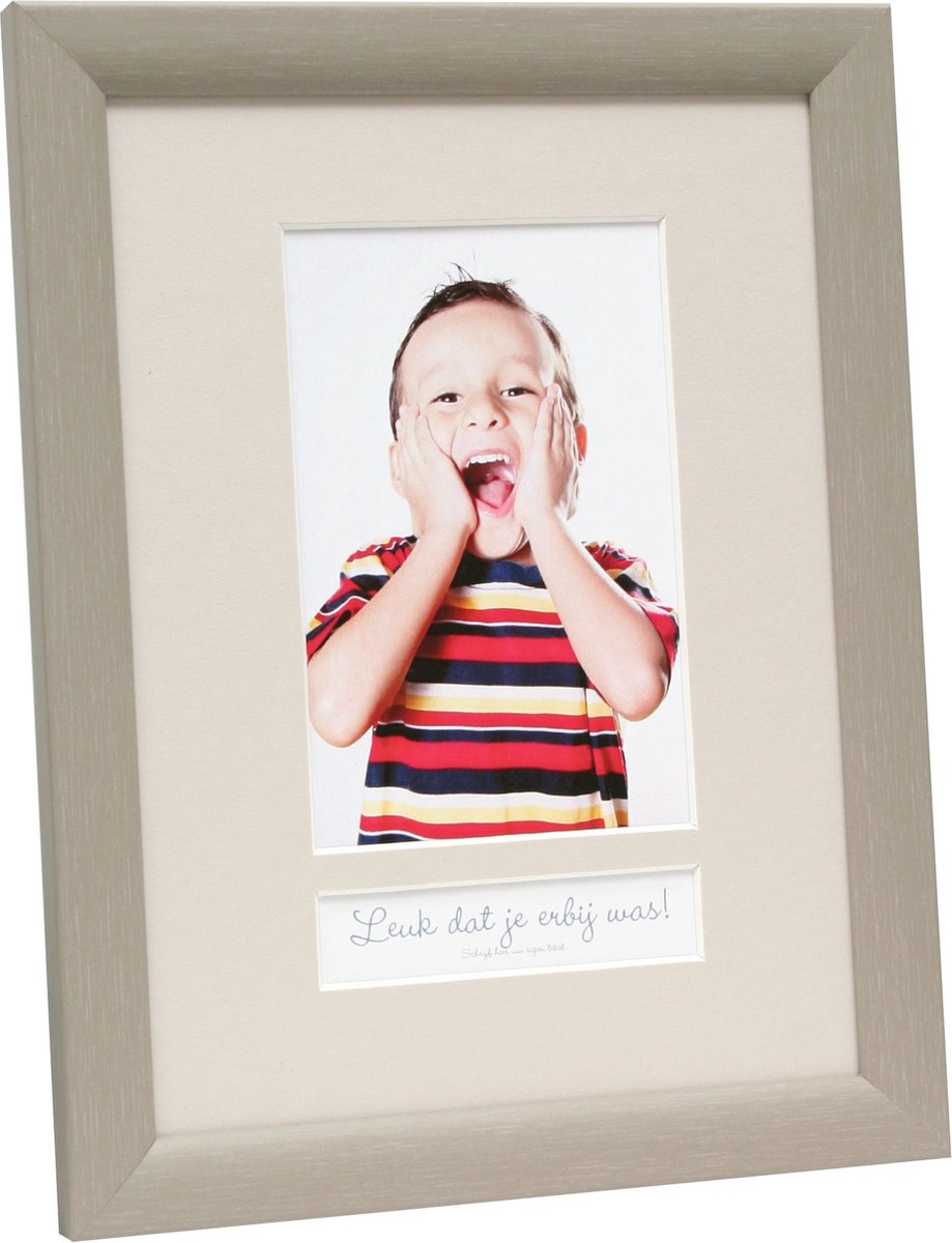 Deknudt Frames fotolijst S54SF3 P1NL - beige - foto 10x15 met tekstvak