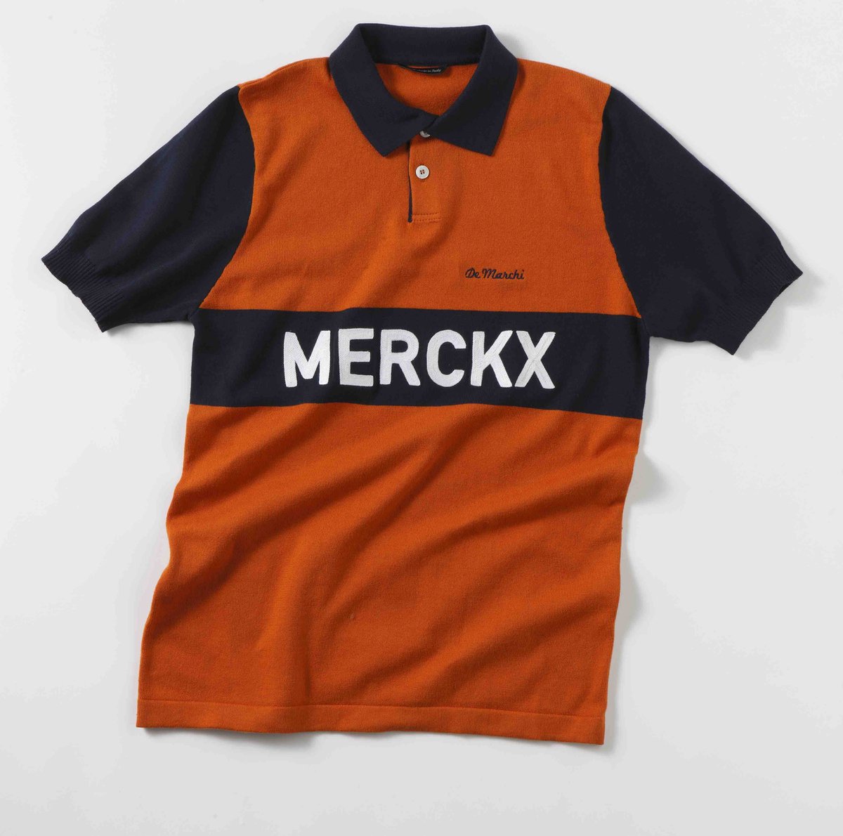 De Marchi Polo Eddy Merckx Orange Blue