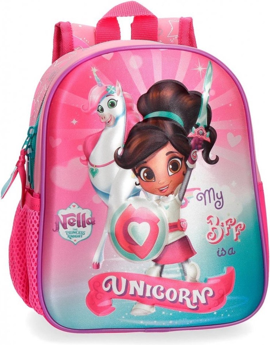 Nella de ridder princess 3D peuter rugzakje roze meisjes 2 -3 jaar