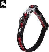 Truelove halsband - Halsband - Honden halsband - Halsband voor honden - Zwart  - Rood - M