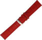 Morellato Horlogebandje - Morellato horlogeband X2269 Bolle - leer - Rood - bandbreedte 24.00 mm