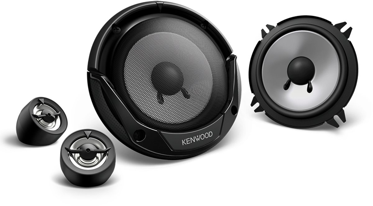 Kenwood KFC-E130P - 13cm 2-wegs component luidsprekersysteem - 4Ω - 250W Max - 30W RMS