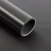 etm Rubber loper - Rubbermat - Strips - 2 mm - Zwart - 120 x 250 cm