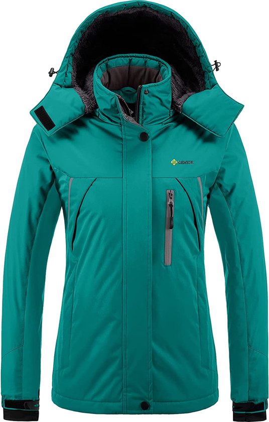 GEMYSE wasserdichte Berg-Skijacke für Frauen Winddichte Fleece Outdoor