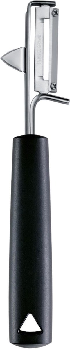Triangle Dunschiller voor Linkshandigen – RVS Lemmet – Ergonomisch Kunststof Heft – Zwart – 19,5 cm