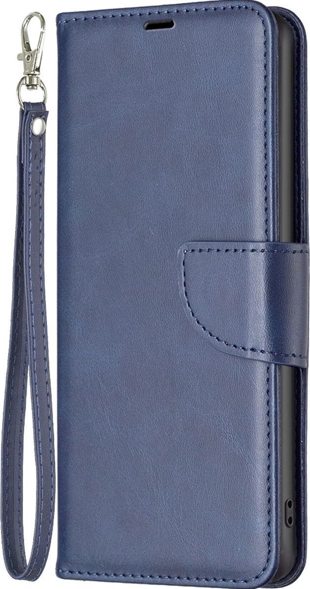 Mobigear Telefoonhoesje geschikt voor Samsung Galaxy S23 Ultra Hoesje | Mobigear Excellent Bookcase Portemonnee | Pasjeshouder voor 3 Pasjes | Telefoonhoesje voor Pinpas / OV Kaart / Rijbewijs - Blauw