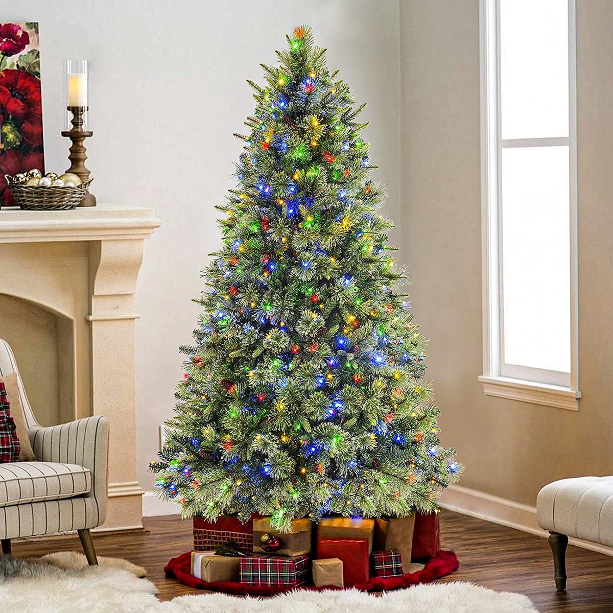 Kunstkerstboom – Premium kwaliteit - realistische kerstboom – duurzaam ‎101,85 x 29,97 x 28,96 cm