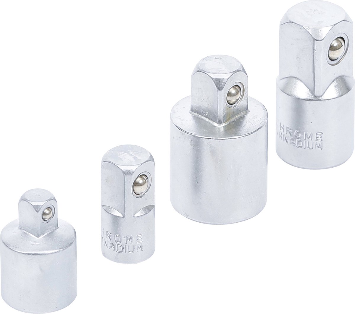 BGS 8808 | Ratel doppen adapterset | 4 delig - 1/4 - 3/8 - 1/2