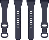Siliconen bandje - geschikt voor Fitbit Versa 3 / Versa 4 / Sense - donkerblauw