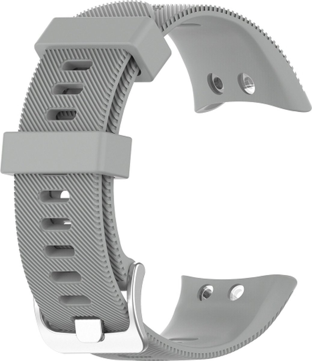 Siliconen bandje - geschikt voor Garmin Forerunner 45 / Forerunner 45S - grijs