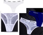 String - Fashion string - G-string - Sexy string - Lingerie - M - Wit - Erotiek - Slip - Ondergoed - Underwear
