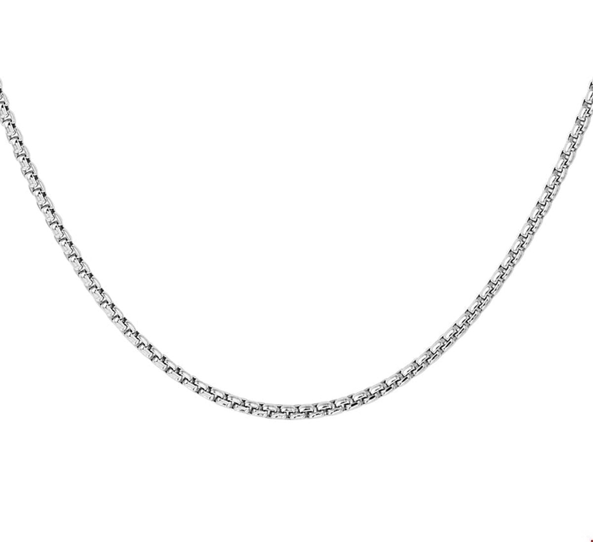 Zilver Gerhodineerde Collier venetiaans bol 2 1329086 42 cm