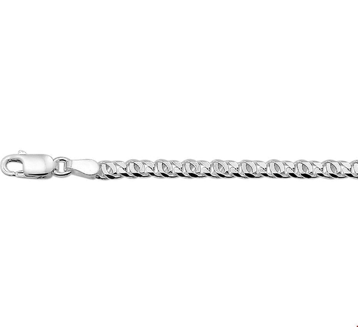 Zilveren Collier valkenoog 3 1002706 50 cm