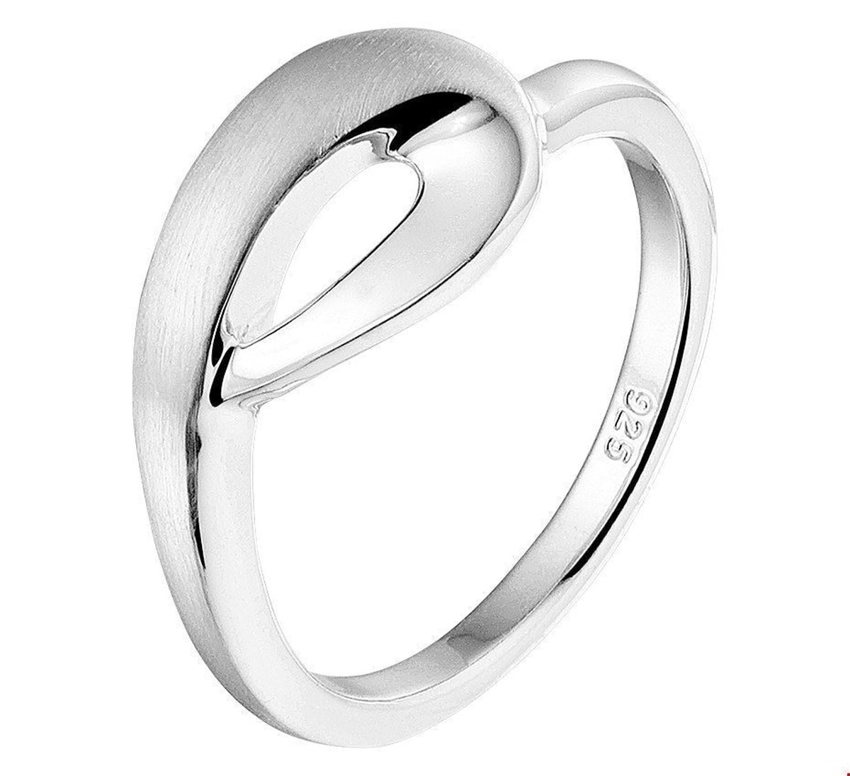 Zilver Gerhodineerde Ring poli/mat 1328376 17.25 mm (54)
