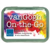 Kittd - Van gogh On-the- Go - kit d'art - Bloc-notes, mini crayons, mini aquarelles