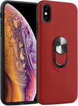 Hoesje Geschikt voor iPhone XS MAX hoesje Shockproof Armor case - back cover – TPU – Rood