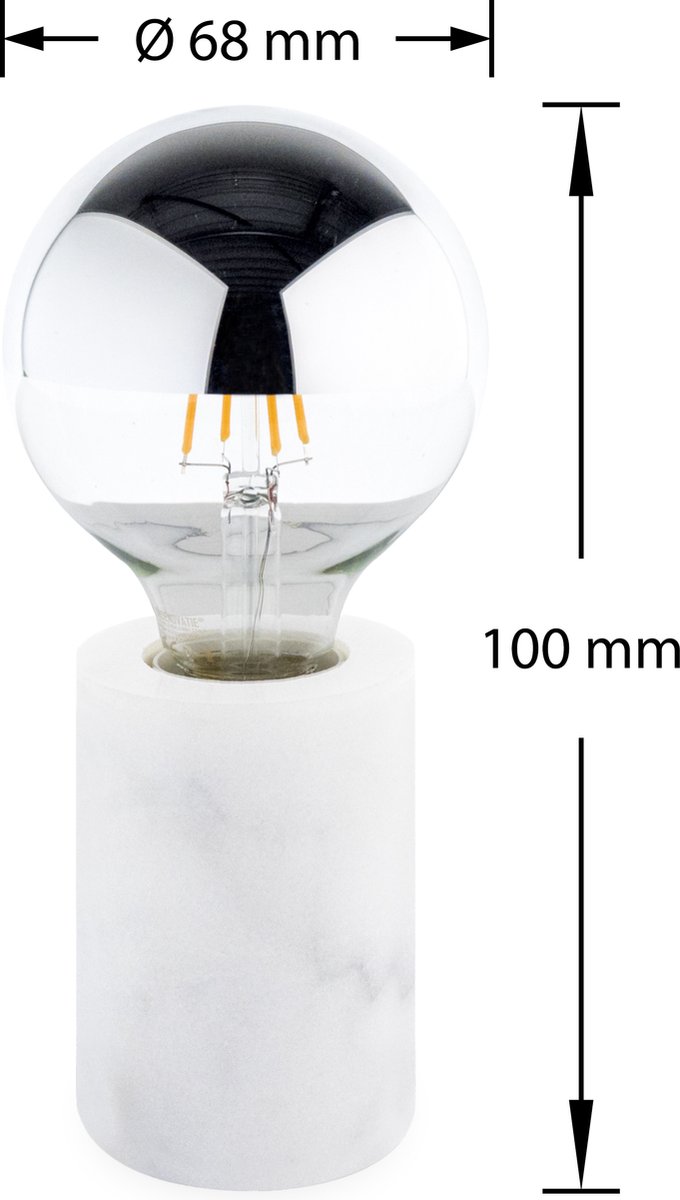 Lampe LED - Lampe Bougie - Filament - Torna Kirza - 4W - Culot E14 - Wit  Chaud 2700K 