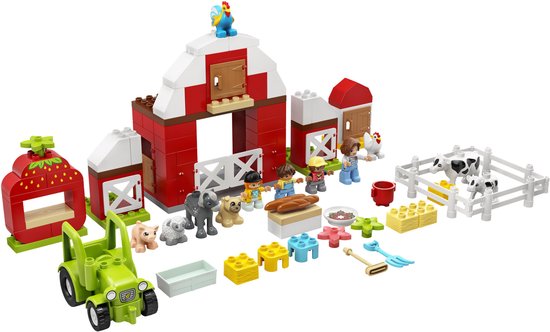 LEGO DUPLO Schuur, Tractor & Boerderijdieren Verzorgen - 10952 - LEGO