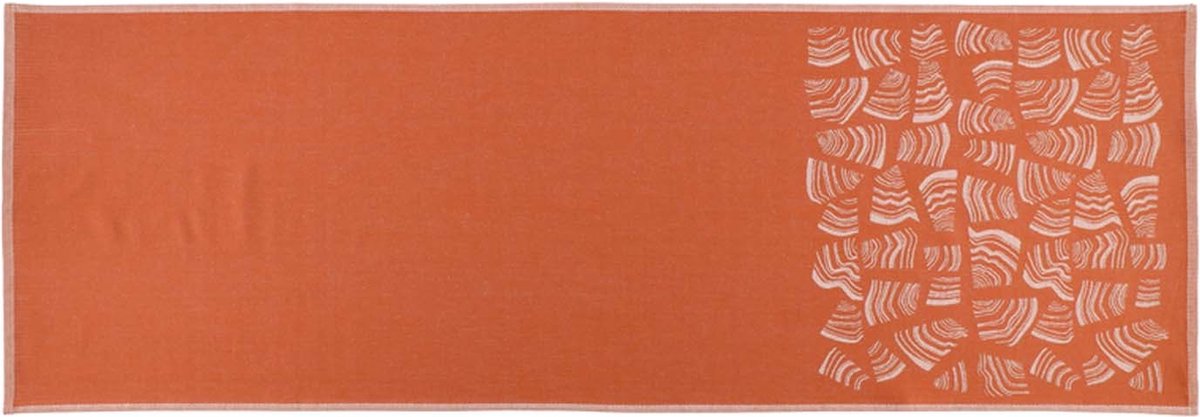 Rento Pino Sauna Kleed - Oranje/Bruin - 50x150 cm