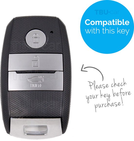 Hyundai Key Cover - Chrome / Housse de clé en TPU / Housse de protection pour clé de voiture