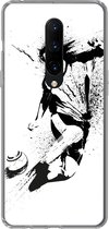 OnePlus 7 Pro - Une illustration d'une personne tirant un ballon de football vers le but - Garçons - Garçon - Enfant - Coque de téléphone en Siliconen