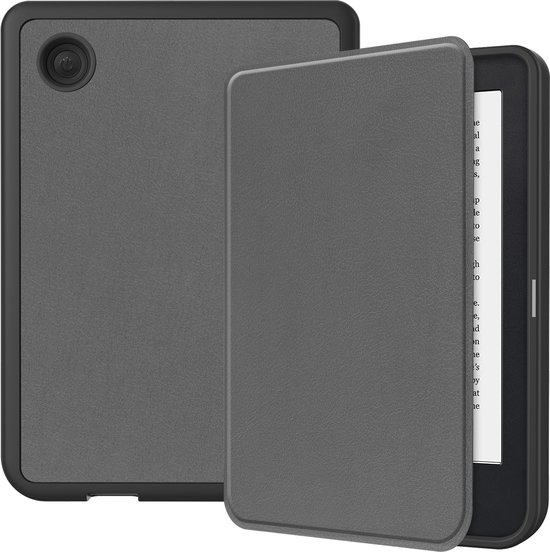 Hoesje Geschikt voor Kobo Clara 2E Hoes Bescherm Hoesje Case Sleep Cover - Hoes Geschikt voor Kobo Clara 2E Hoesje - Grijs van Hoesje  — afbeelding 3