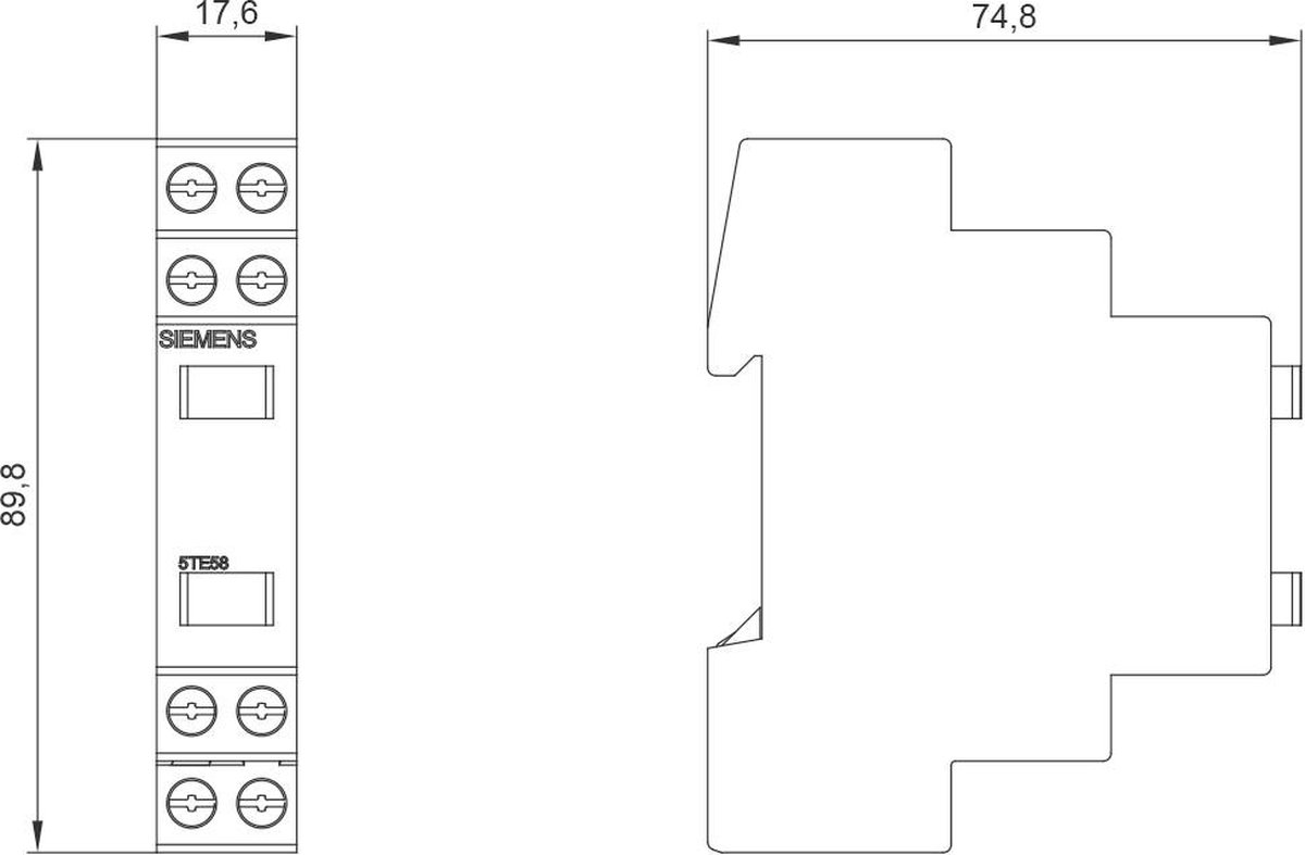 Siemens 5TE5801 Signaalgever Grijs