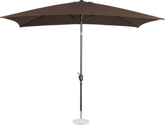 Uniprodo Parasol groot - bruin - rechthoekig - 200 x 300 cm