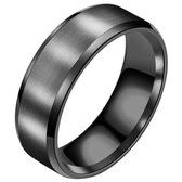 Heren ring Titanium Zwart 6mm-19mm