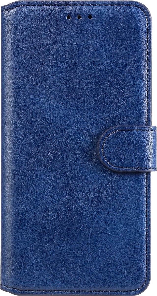 Mobigear Telefoonhoesje geschikt voor Realme GT Neo 3 Hoesje | Mobigear Wallet Bookcase Portemonnee | Pasjeshouder voor 2 Pasjes | Telefoonhoesje voor Pinpas / OV Kaart / Rijbewijs - Blauw
