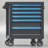 Datona® Gevulde gereedschapswagen Extended PRO 6 lades 4 lades gevuld - Zwart