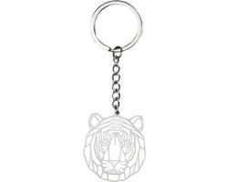 Sleutelhanger Patroon Metalen Sleutelhanger Geometrisch - Tijger