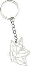 Sleutelhanger Metaal Geometrisch Patroon Metalen Sleutelhanger Dier - Hond