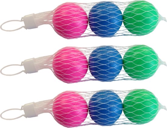 Set van 3x stuks gekleurde beachball ballen 5 cm - Summerplay