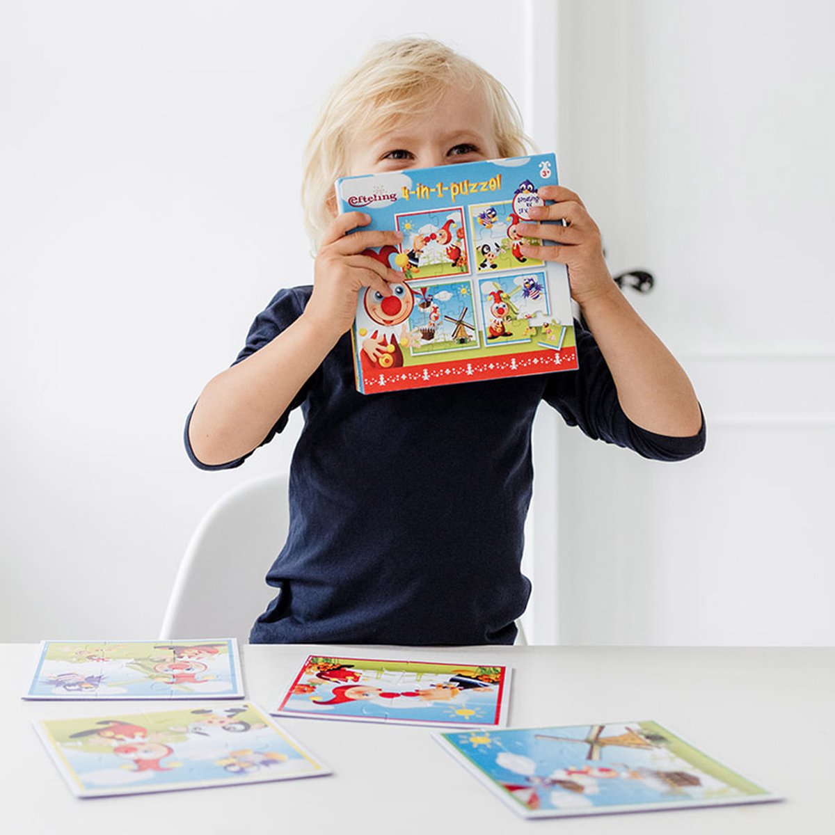 Jokie Efteling puzzel 4 in 1 educatief peuter speelgoed - kinderpuzzel 4x6x9x16 stukjes leren puzzelen, 3 jaar en ouder - Bambolino Toys — afbeelding 5